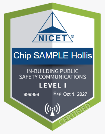 SAMPLE NICET Digital Credential